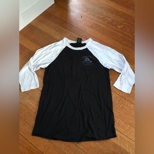 Obey Women’s cut three quarter length sleeve tee